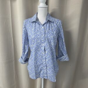 Tommy Hilfiger Blue Floral Button Down Shirt